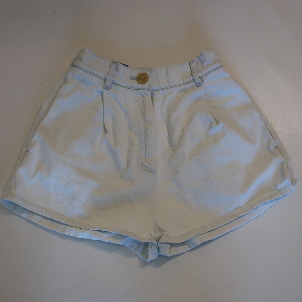 Forte forte light wash denim shorts, stretchy